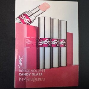 2 for $25 Item, YSL New Rouge Volupte Candy Glaze #02 Deluxe Mini Travel Size